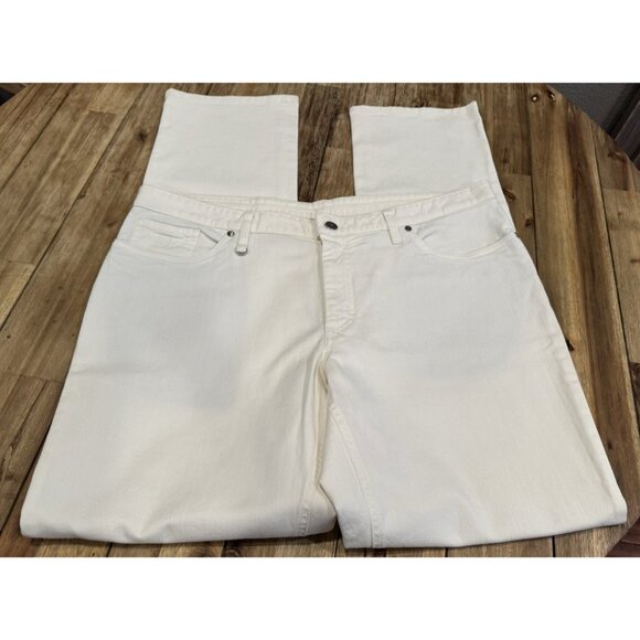 Ermenegildo Zegna Men's Off White Stretch Straight Leg Jeans US 40 IT 56 NEW - Picture 5 of 16